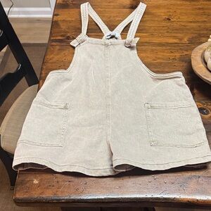 Zenana Outfitters Tan Overalls